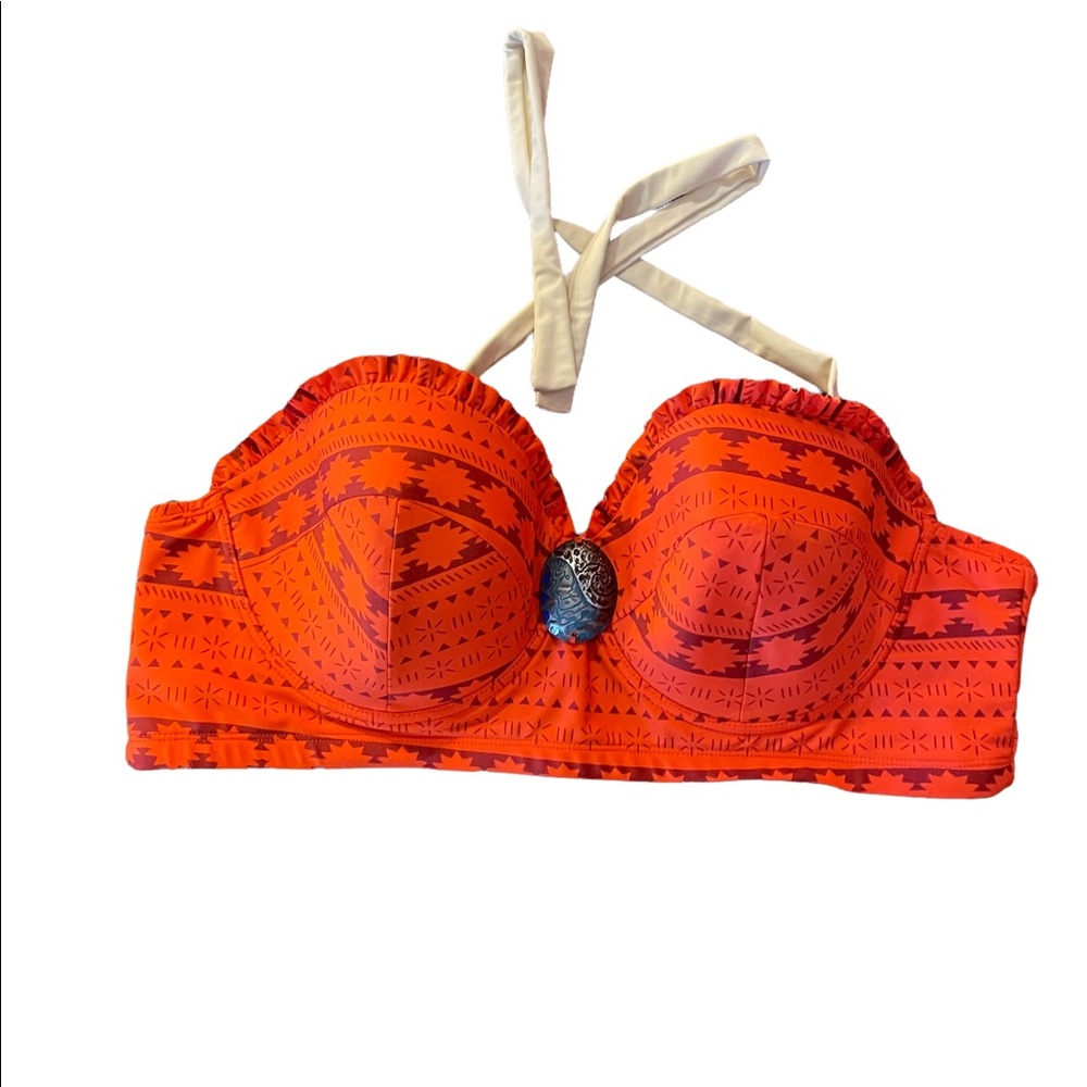 Disney’s Moana woman’s halter swim top, size 3 UK (small-33 bust) PLUS SIZE 3